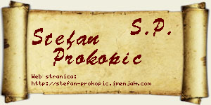 Stefan Prokopić vizit kartica